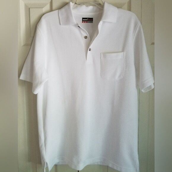 Grand Slam Performance White Textured Golf Polo - Picture 5 of 8